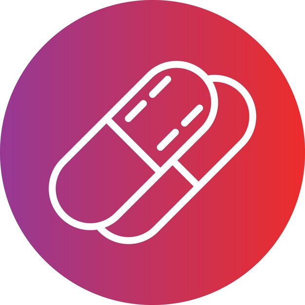 Styl ikon kapsułek projektowania wektorowego