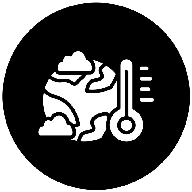 Styl ikon klimatycznych projektowania wektorowego