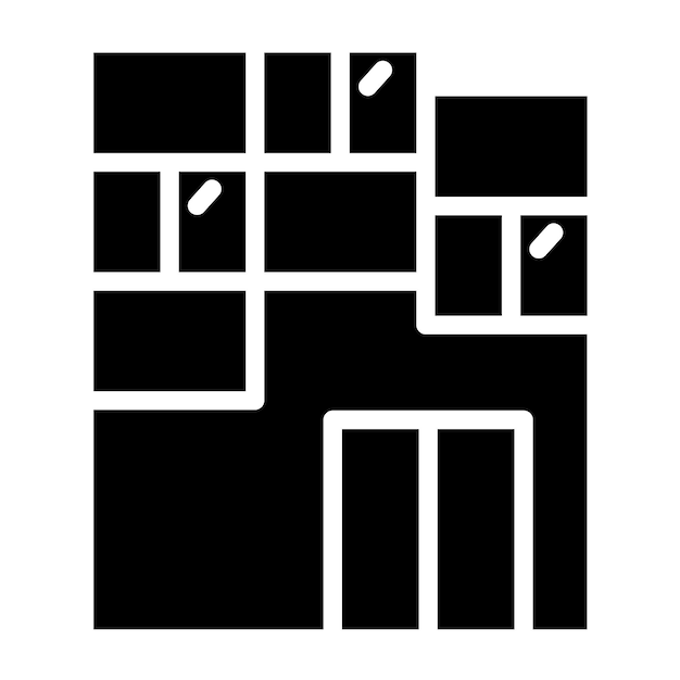 Styl ikon konstrukcji modułowej projektowania wektorowego