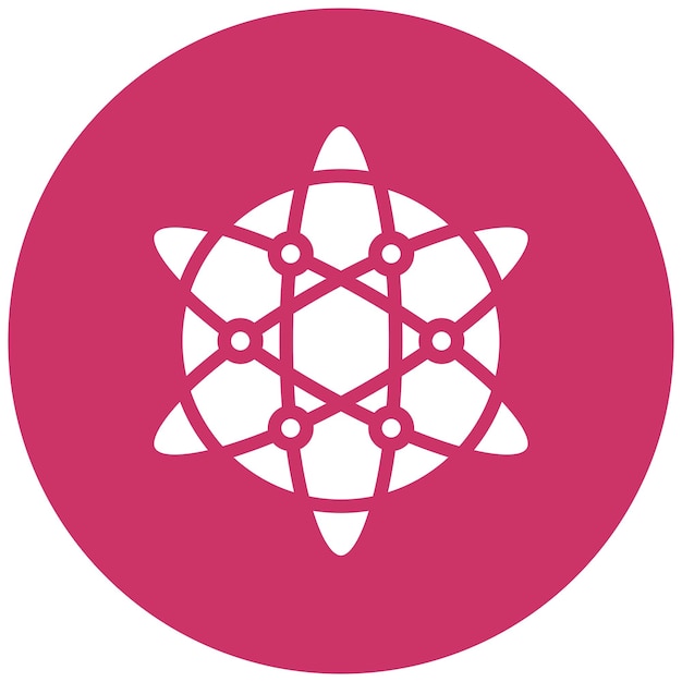 Styl ikon nanotechnologii projektowania wektorowego