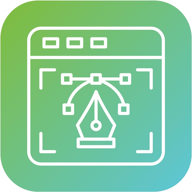 Styl ikon projektowania wektorowego Web Vector Design Icon Style