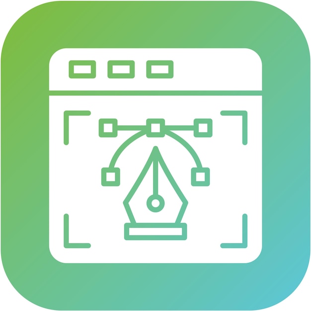 Styl ikon projektowania wektorowego Web Vector Design Icon Style