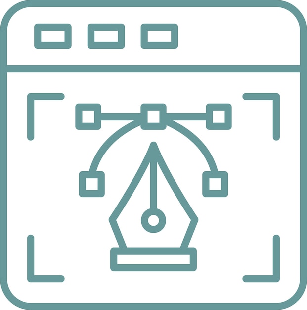 Styl ikon projektowania wektorowego Web Vector Design Icon Style