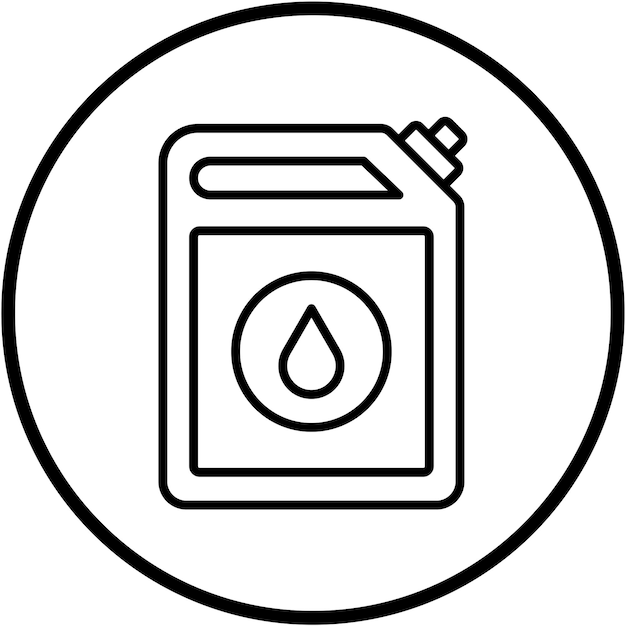 Styl ikon ropy naftowej projektowania wektorowego
