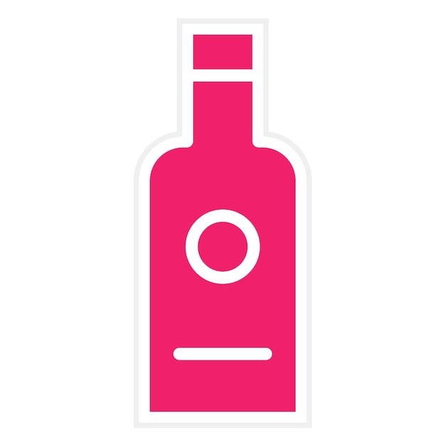 Styl ikony alkoholu wektorowego projektowania