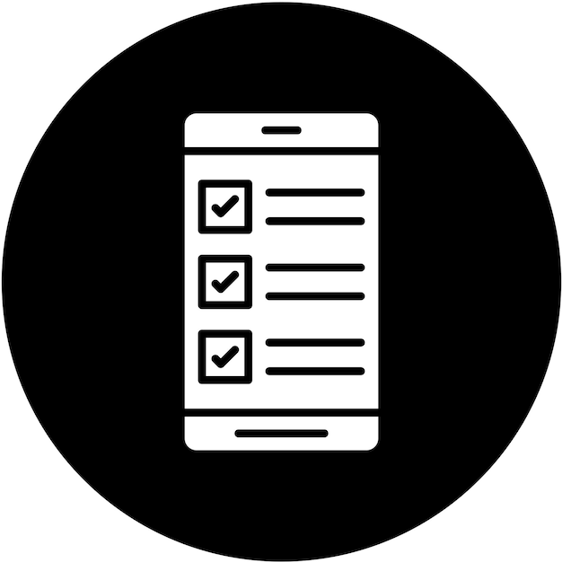 Styl ikony aplikacji mobilnej Vector Design Survey