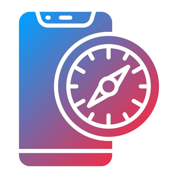 Styl ikony aplikacji Vector Design Compass