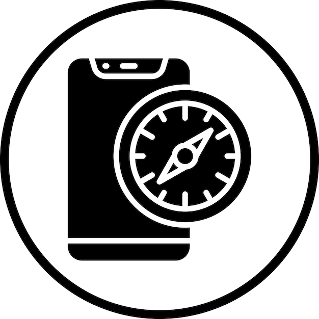 Styl ikony aplikacji Vector Design Compass