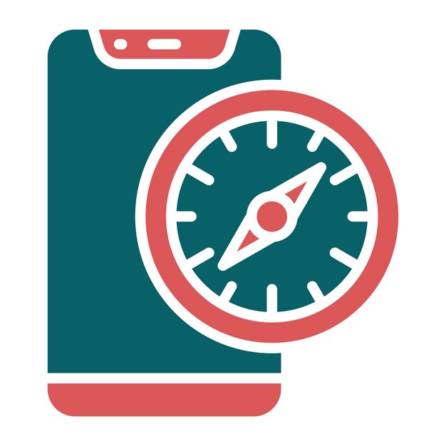 Styl ikony aplikacji Vector Design Compass