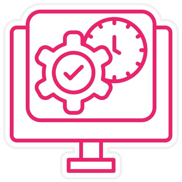 Styl ikony aplikacji Vector Design Project Management