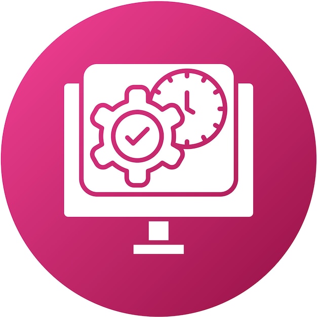 Styl ikony aplikacji Vector Design Project Management