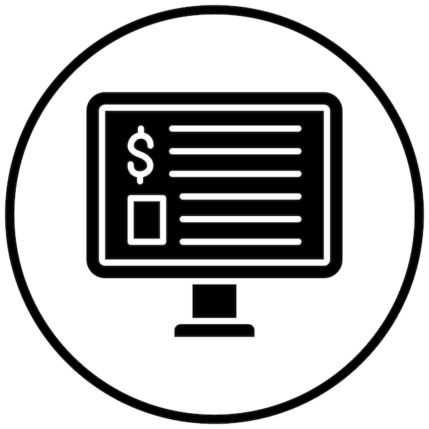 Styl ikony artykułu projektowania wektorowego