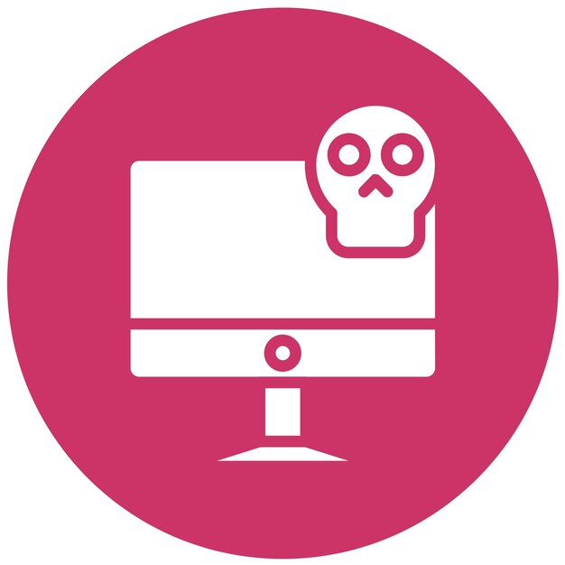 Styl ikony ataku ransomware wektorowego