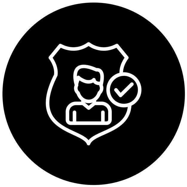 Styl ikony autentyczności projektu wektorowego