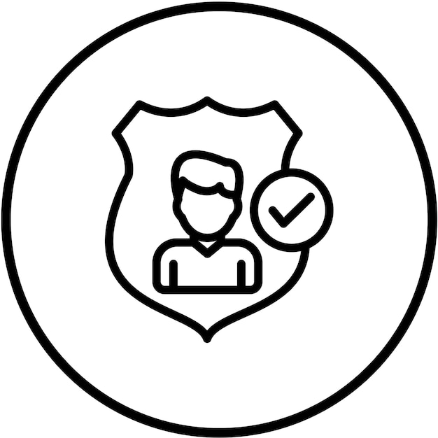 Styl ikony autentyczności projektu wektorowego