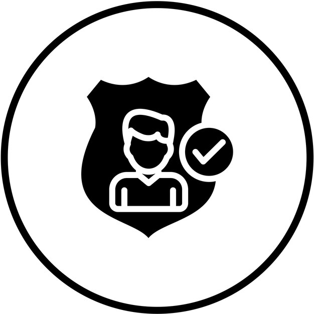 Styl ikony autentyczności projektu wektorowego