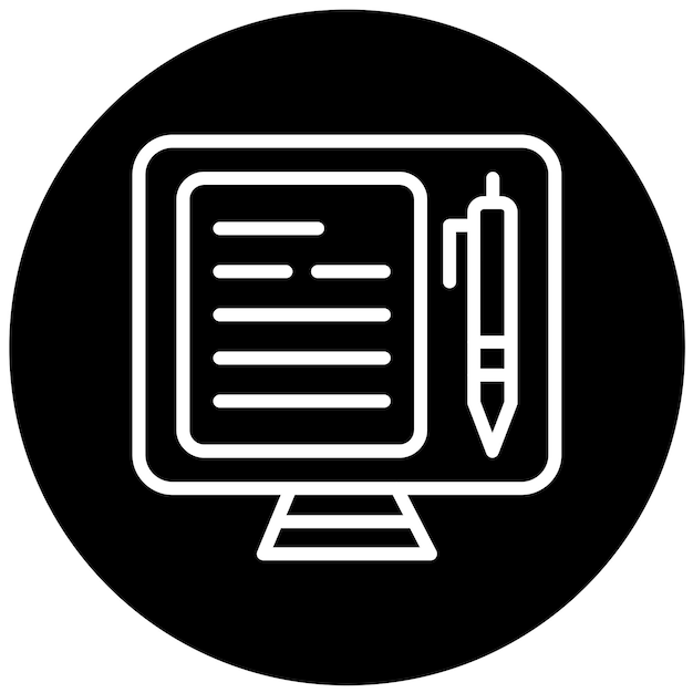 Styl ikony automatycznego wypełniania formularza projektowania wektorowego