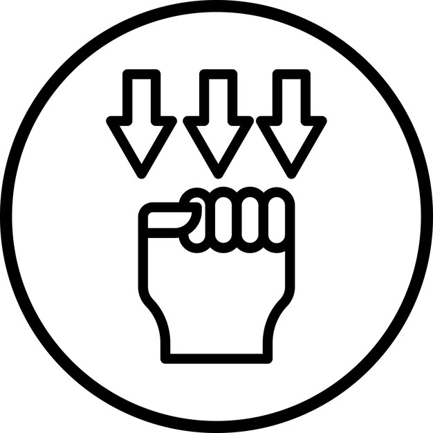 Styl ikony autonomii projektowania wektorowego