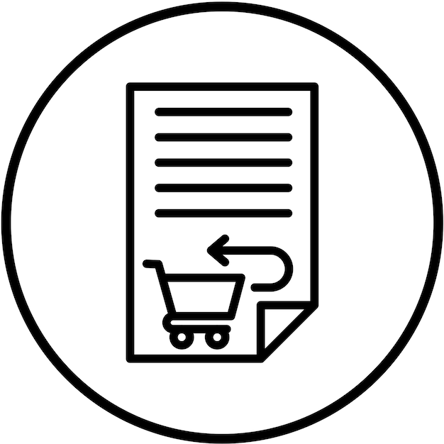 Styl ikony autoryzacji zwrotu projektu wektorowego