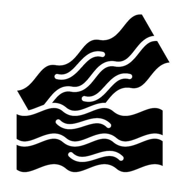 Styl ikony Bacon w projekcie wektorowym