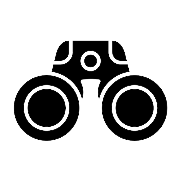 Styl ikony binokularnej projektowania wektorowego