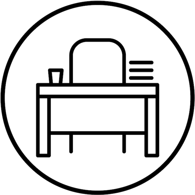 Plik wektorowy styl ikony biurka dla nauczycieli projektowania wektorowego