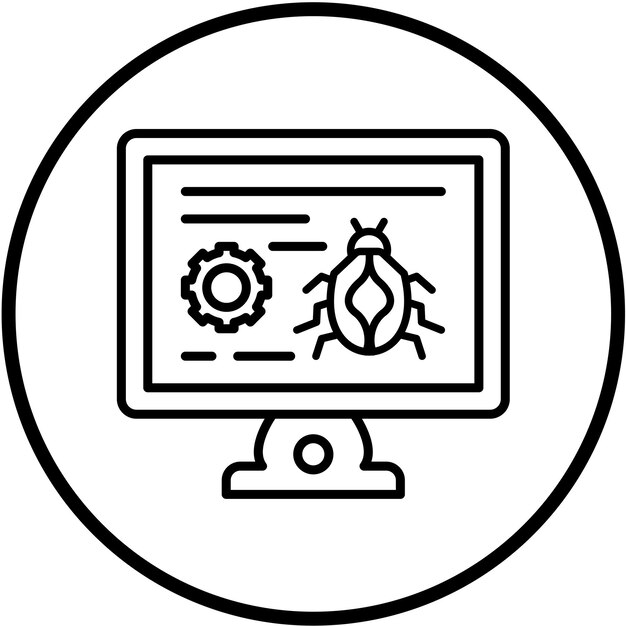 Styl ikony błędu wektorowego projektowania