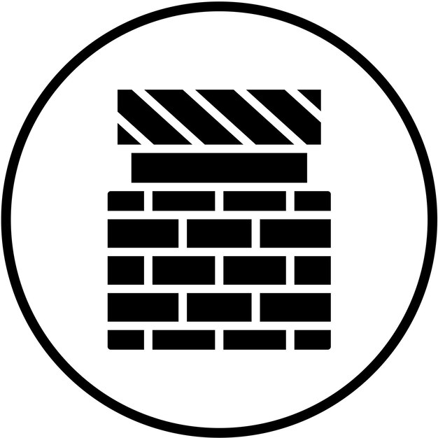 Styl ikony blokady firewalla projektowania wektorowego