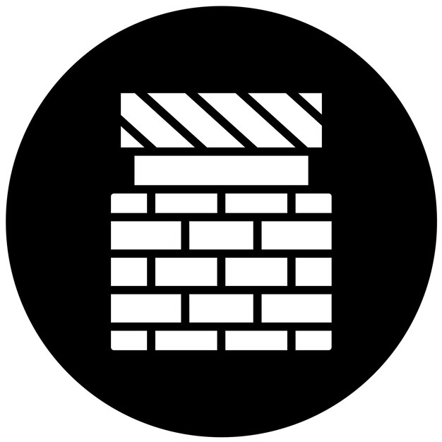 Styl ikony blokady firewalla projektowania wektorowego