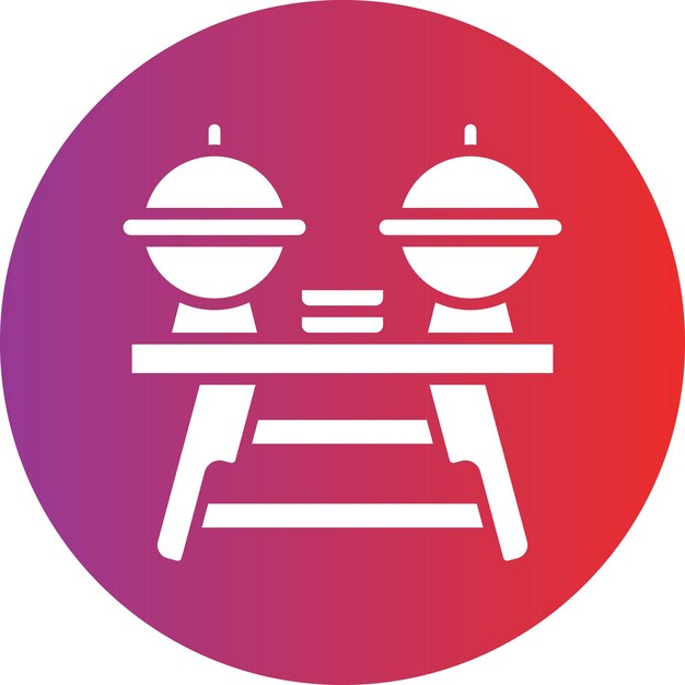 Styl ikony bufetu projektowania wektorowego