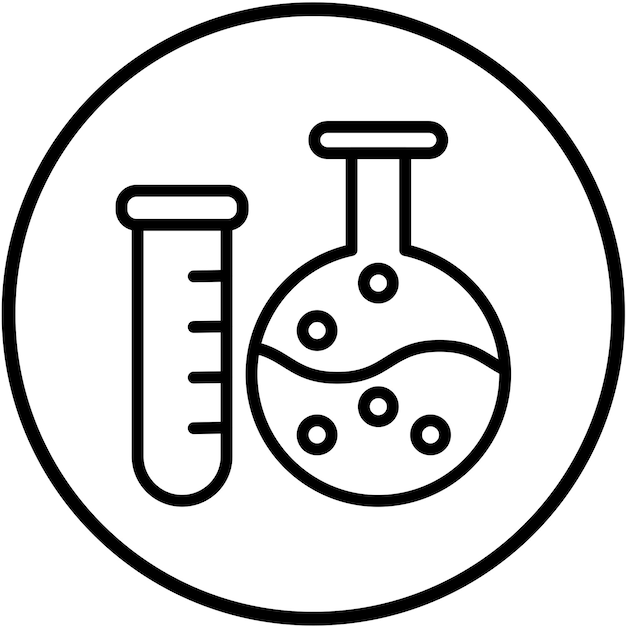 Styl ikony butelki w laboratorium projektowania wektorowego