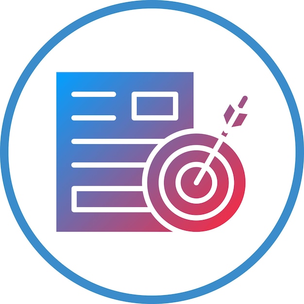 Styl ikony celowego projektu wektorowego