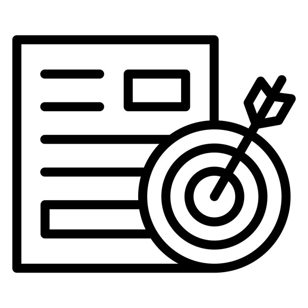 Styl ikony celowego projektu wektorowego