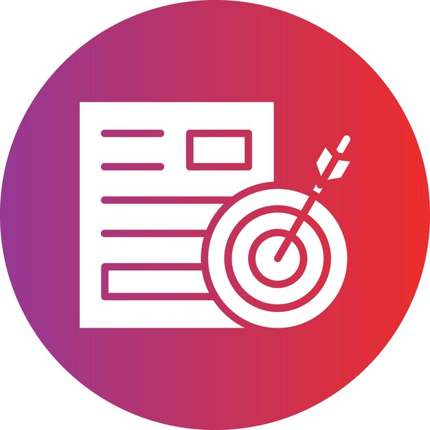 Styl ikony celowego projektu wektorowego
