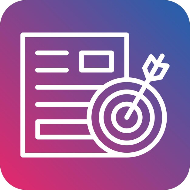 Styl ikony celowego projektu wektorowego