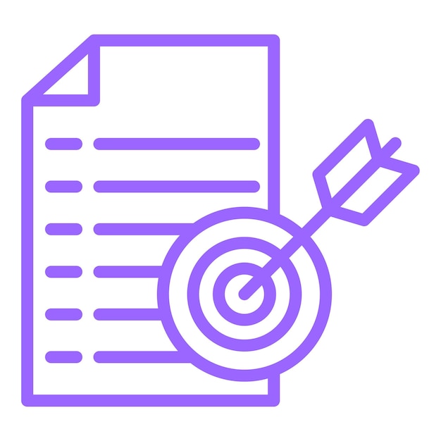 Styl ikony celowego projektu wektorowego
