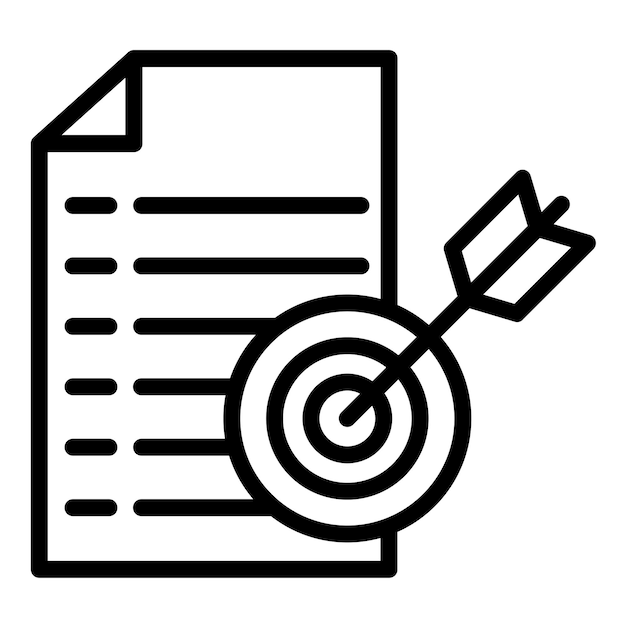 Styl ikony celowego projektu wektorowego
