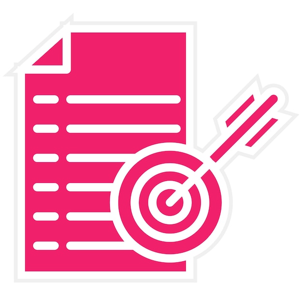 Styl ikony celowego projektu wektorowego