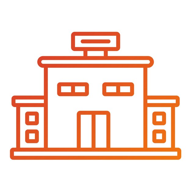 Styl ikony centrum handlowego Vector Design