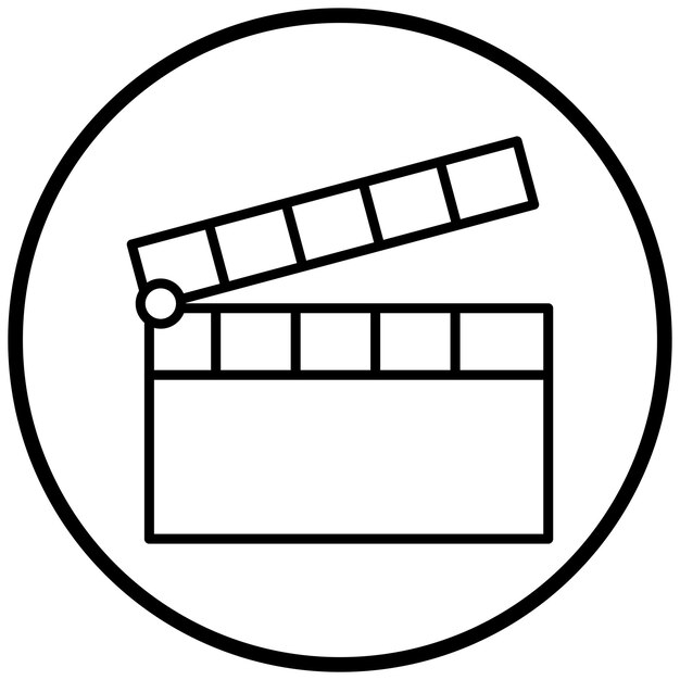 Styl ikony Clapperboard