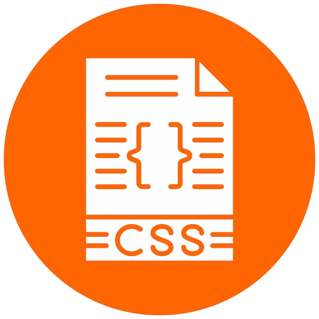 Styl ikony CSS wektorowego projektowania