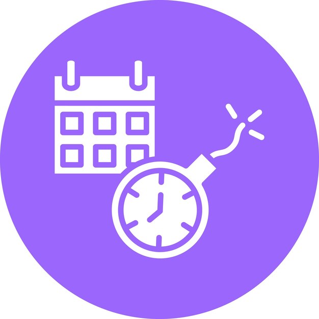 Styl ikony daty końcowej projektowania wektorowego