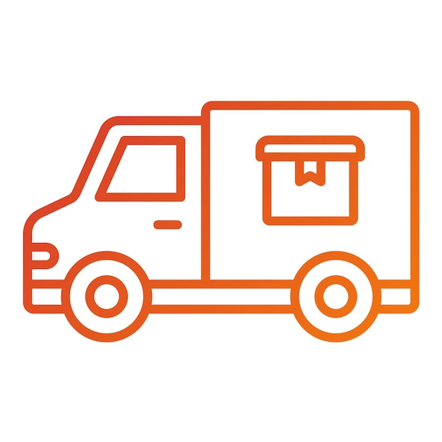 Styl ikony Delivery Van