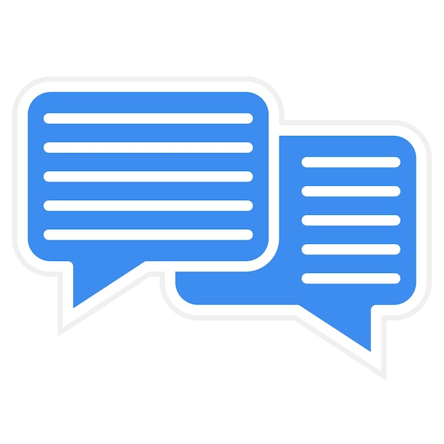 Styl ikony dialogu projektowania wektorowego