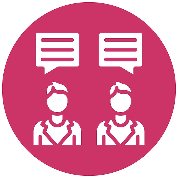 Styl ikony dialogu projektowania wektorowego
