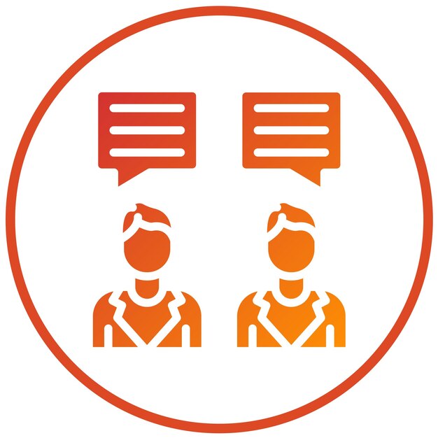 Styl ikony dialogu projektowania wektorowego