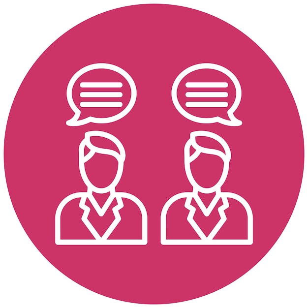 Styl ikony dialogu projektowania wektorowego