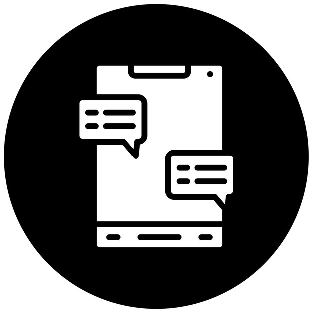 Styl ikony dialogu projektowania wektorowego