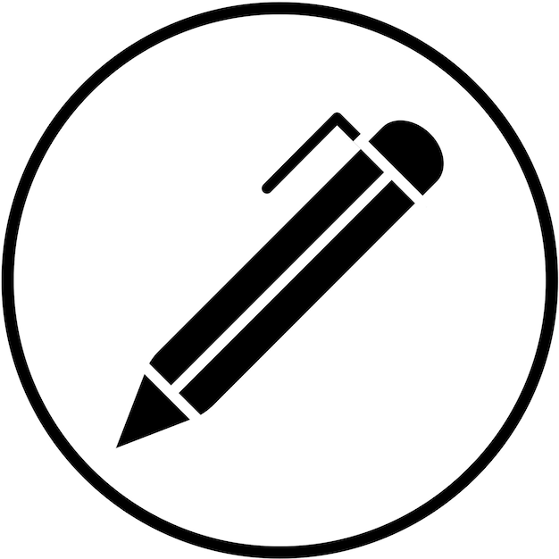 Styl ikony długopisu wektorowego