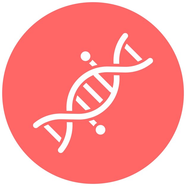 Styl ikony DNA projektowania wektorowego